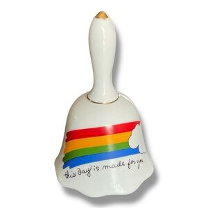 Vintage Bell Rainbow Ceramic This Day Is‎ Made For You Inspirational